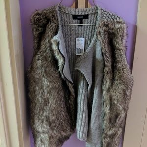 Vest faux fur